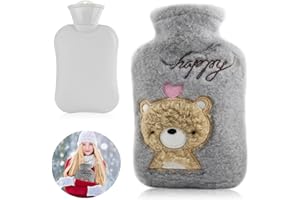 HUAHUANGHUI Borsa Dell'acqua Calda per Bambini,Borsa Acqua Calda Portatile,Borsa Acqua Calda Peluche,per Collo Mano Piede Caldo,Adatto a bambini e adulti,borsa dell'acqua calda rimovibile e lavabile