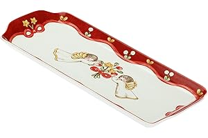 THUN TEDDY FRIENDS THUN - Vassoio Sweet Christmas - Porcellana - Linea Sweet Christmas - Living, Arredare la Casa - 35,3x19,8 cm