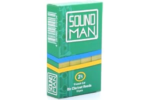 Clarinet Reeds Cane Student Soundman® 10 st Vass för Bb Clarinets French Cut (Styrka: 1,5)