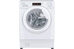 Candy Smart Inverter Lavatrice 9 Kg da Incasso, Carica Frontale, Classe A, 1400 Giri, 16 Programmi, Connettività Wi-Fi + NFC, Programma Lana, Silenziosa, 60 x 53 x 82 cm, Bianca - CBWO 49TWME-S