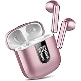 Cuffie Bluetooth, Auricolari Bluetooth 5.3 con Stereo HiFi Immersivo, Cuffie Wireless Mini Incorporato 4 HD Mic, Cuffiette Bl