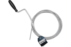 HELPMATE – Rohrreinigungsspirale Ø 6 mm – 3 m – Flexibler Federstahl für langlebige Nutzung – Umweltfreundliche Reinigung ohne Chemikalien – Für Waschbecken, Dusche, Badewanne, Spülbecken