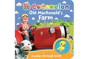 Cocomelon: Old MacDonald’s Farm: A peep-through book: Learn fun animal sounds with JJ and Grandpa in this interactive illustrated board book for kids aged 1, 2, 3 and 4 years