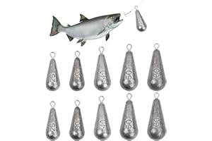 Cozlly Angelni Dropshot - 14 unidades de plomo (5 tamaños: 25 g/30 g/40 g/50 g/60 g)