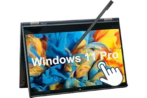 Ordenador portátil Lenovo Thinkpad L13 Yoga Gen2, 13,3 pulgadas FHD, con pantalla táctil, Intel Core i5-1145G7, 256GB SSD, 16GB RAM, teclado Qwerty, Win11 Pro (Renovado)