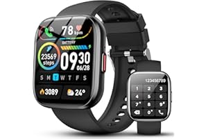 Niderson Smart Watch for Women Men Answer/Make Calls, 1.85" HD Fitness Watch with Step Counter/Heart Rate/Sleep Monitor, 115+ Sport Modes Smartwatch, IP68 Waterproof Activity Tracker for Android iOS