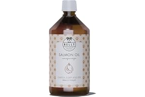 BELLY OUR MUTUAL FRIEND Belly Huile de Saumon pour Chien de NORVÈGE - 0,5L - Pressé à Froid - Riche en Omega 3 6 9, Vitamine E - Pelage Brillant, Système Immunitaire & Articulation Renforcé