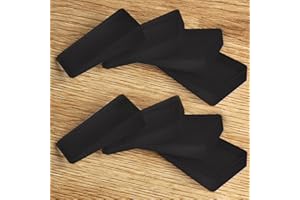 Tahikem 8 Pcs Black Wedges, Shims for Leveling Furniture, Stoppers Wedges Shims, Plastic Wedge Shim, Table Furniture Leveler Wedges, Rubber Texture, Perfect for Door Stops, Uneven Floors (Mini Thick)