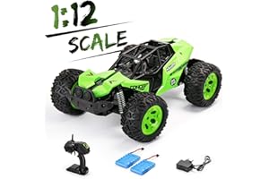 SainSmart Jr. RC samochód terenowy 1:12, zdalnie sterowany wózek samochodowy z dwoma akumulatorami do ponownego ładowania, elektryczny offroad, wysoka prędkość, monster truck 25 km/h, do użytku na