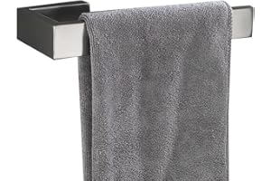 Flybath Porte-serviette Ouvert sans Couvercel Support-Chiffon en SUS 304 Acier Inoxydable Argent Brossé pour Cuisine Salle de Bain Anneau-serviette Mural Accessoires