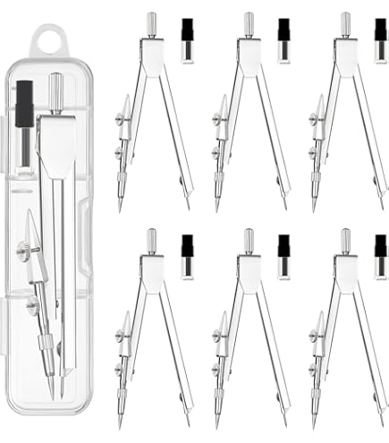 Metal Geometry Compass Set Drafting Tools Math Drawing Kit With Case For S Campus College Technical Design - View #9