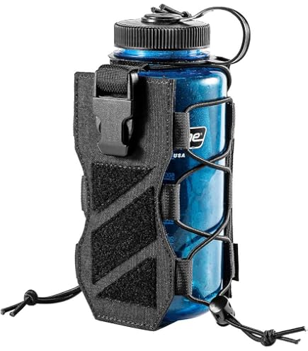 Borsa Tattica Per Borraccia – Custodia In Nylon Con Sistema Molle, Regolabile