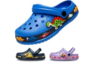 EDOTON Children's Clogs and Mules, Soft and Comfortable Garden Sandals for Children, Lightweight, Non-Slip with Cute Pattern, Baby Slippers (Unisex)