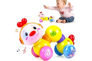 CubicFun Jouet de Rampant pour Bébé 6 Mois avec Musique et Lumières Jouet d'activité Bébé Cadeau Jouet Musical Bébé pour 6 9 12 Mois Naissance Fille Garçons, Jouet Multifonction pour Enfant 1 an