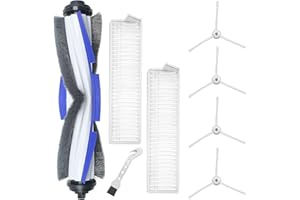 DianSung Accessorio per Rowenta R740003 ZR740005, per Explorer Serie 60 RR7427 RR7447 RG744 RG745 RR742 RR744 RR745, spazzola principale, 2 filtri, 4 spazzole laterali