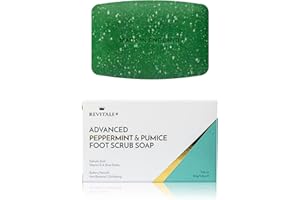 Revitale Jabón Exfoliante Avanzado para Pies con Menta y Piedra Pómez – Barra Exfoliante y Revitalizante para los Pies