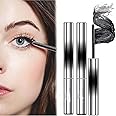 KIDPALACE Natural 3D Curling Eyelash Iron Mascara - Lengthening, Plumping, No Clumps, Waterproof and Smudge-Proof, Long-Lasting Eye Makeup (Black)