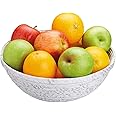 Natural Elements Fruit Bowl, Recycled Paper, Strong, Biodegradable and Reusable, 25cm