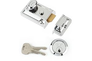 Yale P-77-CH-CH-60 - Traditional Nightlatch - 60mm - Chrome Finish - Standard Security