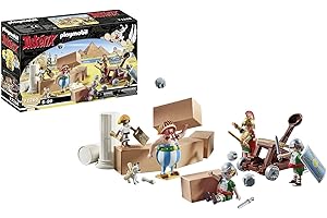 Playmobil 71268 Astérix : Numérobis et la Bataille du Palais - avec Cinq Personnages et des Accessoires - Les Aventures d'Obélix - Histoire & Imaginaire - Dès 5 Ans