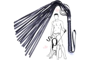 WreGmgg- Frusta in Pelle Nera, Personalità Elegante, Maggiore Impatto Visivo-X04