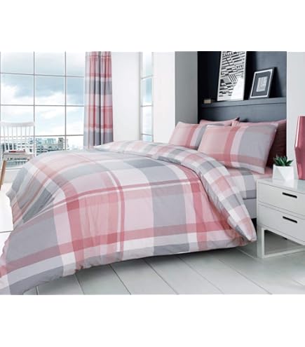 GC GAVENO CAVAILIA, Set copripiumino reversibile con motivo floreale, trapuntato, facile da pulire, in policotone, per letto king, colore grigio (230 x 220cm