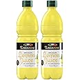 Tuscanini 100% Sicilian Lemon Juice, Not from Concentrate, 500ml (Pack of 2) No Water Added | Convenient Size - Fits Nicely in Refrigerator | Product of Italy | Certified Kosher (Including Passover)