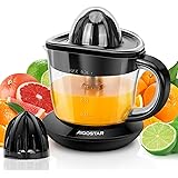 Aigostar Thomas – Spremiagrumi elettrico 40 Watt, 700ml, Spremiagrumi con beccuccio antigoccia. 2 Coni Intercambiabili. BPA F