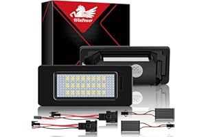 WinPower LED Luci targa auto Lampada 3582 SMD con CanBus nessun errore 6000K Bianco per A1 A4 S4 B8 A5 S5 Q5 A6 C7 A7 Sportback RS5 TTRS TT etc., 2 pezzi