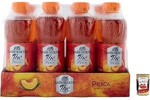 ‎ITALIAN GOURMET E.R. 36x San Benedetto The Pesca Eistee erfrischend Pfirsich 500 ml + Italian Gourmet polpa 400g