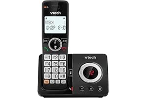 VTech EA5050 DECT Cordless Phone with Answering Machine,Nuisance Call Blocker, Volume Booster, Easy-to-Read Backlit Display, 18 Hours Talk-time, Handsfree Speakerphone, Single Handset