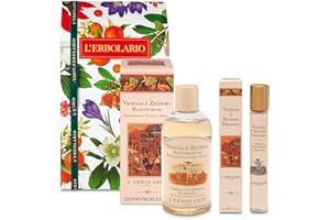 L'ERBOLARIO L' Erbolario - Confezione Regalo VANIGLIA e ZENZERO Duo - in Scatola Originale - Bagnoschiuma da 250 ml + Profumo da 15 ml