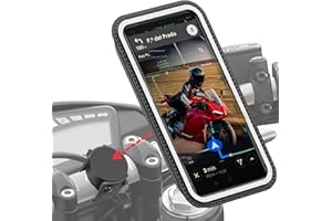 Shapeheart - Soporte Movil Moto Magnético para manillar | Universal | Anti- Vibracion |Porta movil impermeable para moto compatible con scooter, bici, patinete