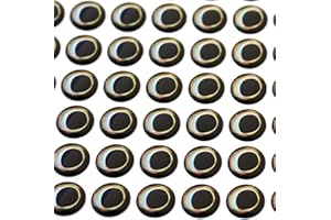 Tigofly 4 mm/6 mm/10 mm 4D ojo de pez realista holográfico DIY pesca con mosca señuelos cebo hacer ojos artificiales mosca atando materiales