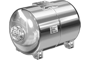 100L INOX Tryckbehållare med membran, reserv för tankpump