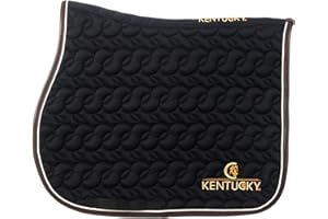 Kentucky Horsewear Tapis de selle Absorb avec logo Kentucky, couleur : noir
