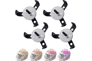 lasuroa Versteckte Football-Helm Wandhalterung Display, Schwebendes Rugby-Helm Regalständer mit Montagezubehör Schwarzer Metallhaken Halter Aufhänger Wanddeko für Große oder Minihelme