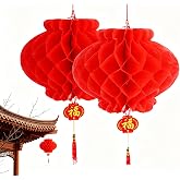 15 Pieces Decoration Lantern, Red Hanging Lanterns, Chinese Red Lanterns, Used for Weddings, New Year, Lunar New Year, Restau