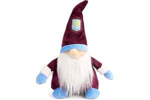 THE GIFT SCHOLARS Aston Villa Gonk Gnome (33cm Tall) Officially Licensed Football Soft Toy Plush, Great for Adults Kids and Villans