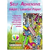 Inkjet Ve Laser Uyumlu Sticker G&uuml;&ccedil;l&uuml; Yapışkanlı 10x15cm A6 Etiket Kağıdı MAT Y&Uuml;ZEYLİ 120gsm (100 yaprak)