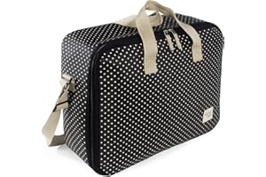 Walking Mum. Maleta de Bebé Emily. Bolsa de maternidad para hospital/clínica. Organizador para lo que mamá, papá y bebé necesiten. Color Negro. Medidas 49X37X12 cm (36278)