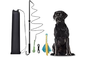 KOXXUD Reizangel Hunde, Profi Reizangel für Kleine, Mittelgroßer, Große Hunde, Martin Rütter für Ultimativen Spielspaß & Körperliche Auslastung （Seilstreifen + Seilbälle）