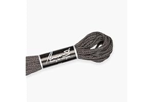 Premium Embroidery Thread Luca-S, 100% Giza Cotton, Oeko TEX Certified Stranded Cotton - 498 / DMC 844 / Anchor 1041