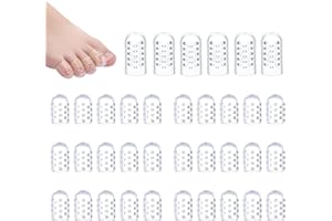 PUERFOCA 36 Piezas Silicona Protector Dedos Pies, Transpirable Protector Dedo Pie, Antifricción Protectors Dedos los Pies, para Ampollas, Callos, Callosidades, Alivio Dolor Fricción
