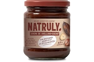 NATURAL ATHLETE Crema de Avellanas y Cacao Sin Azúcar y Sin Edulcorantes, con Fibra de Achicoria, 43% Avellana (285g)