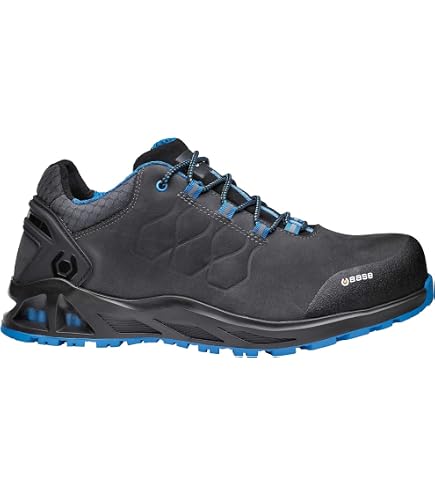 Scarpe da Lavoro in Pelle, Taglia 45, River Basse | Scarpe Antinfortunistiche con Suola Antiscivolo | Calzature Puntale e Lamina in Acciaio | Certificate EN20345