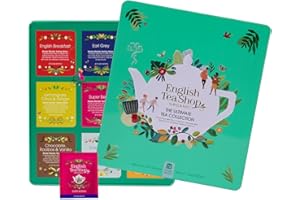 ‎ENGLISH TEA SHOP ETS - Tee-Kollektion "Classic Selection" in edler Metalldose, Tee Geschenk zu Weihnachten, Ostern, Geburtstag, BIO, 72 Teebeutel