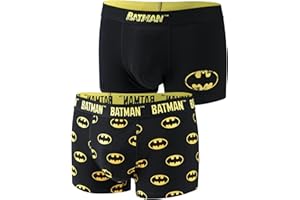 DC Comics The Batman Bokserki Męskie Bawełniane Luźne Prezent Dla Mężczyzny 2 Pary 3 Rozmiary