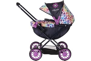 Daisy Chain Pocket, Carrozzina per Bambole - Raccomandata per Bambini dai 18 Mesi ai 3 Anni (Rainbow Hearts)