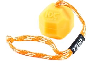 JULIUS K-9 Julius-K9 Balle fluorescente IDC Néon, 60 mm, Orange Fluo, souple